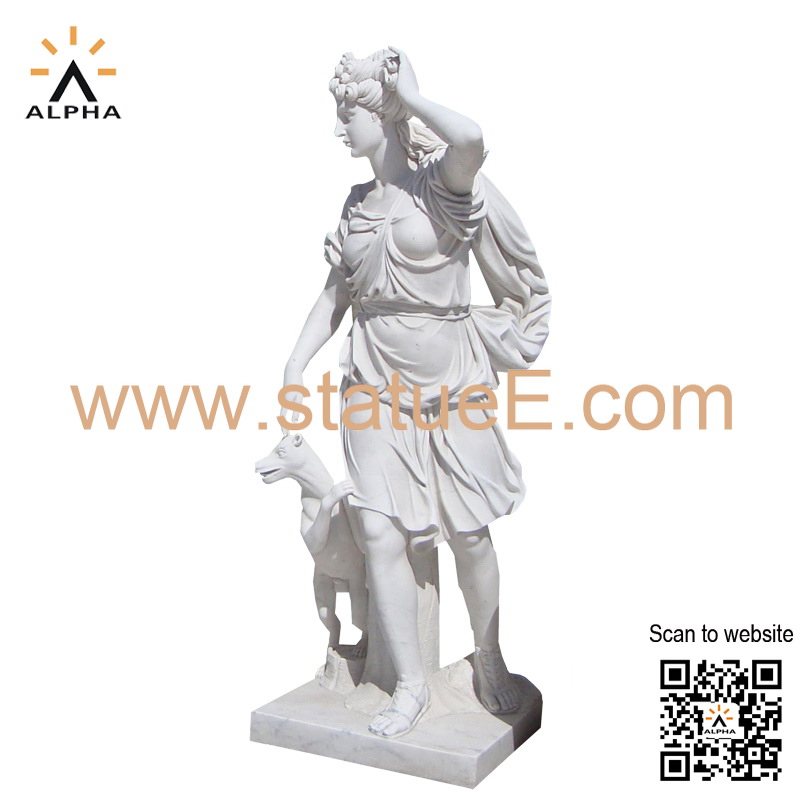 Diana hunter statue